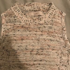 Loft sleeveless knit sweater
